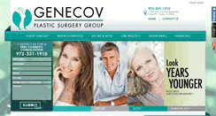 Desktop Screenshot of genecovplasticsurgery.com